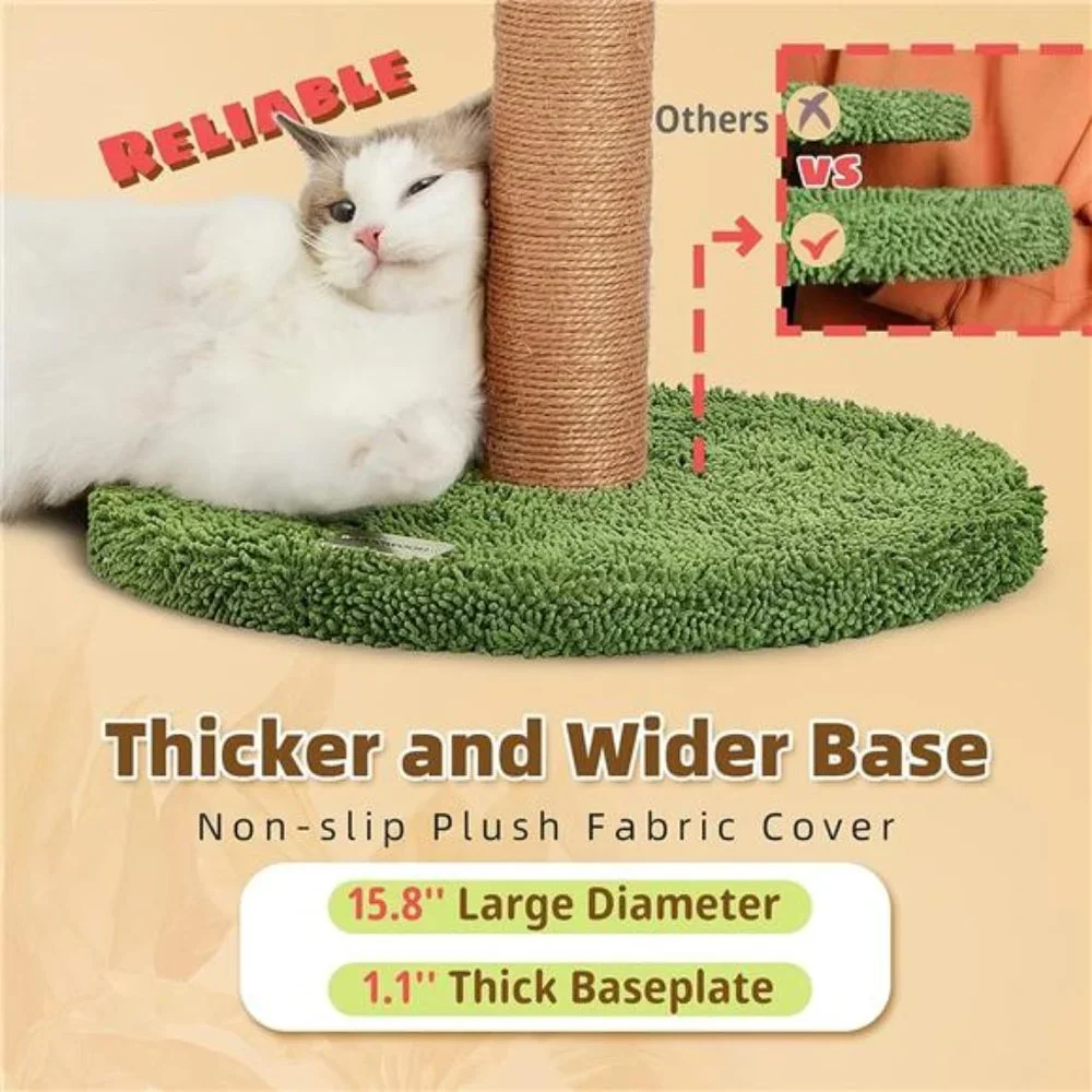 Cat Scratching Post 33 inch Tall Scratching Post with Sisal Rope Cat Scratcher